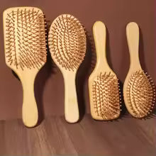 Bamboo Comb with Air Cushion – Anti-static, Detangling and Massaging