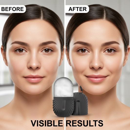 Silicone Ice Facial Roller – Reduces puffiness, tightens pores, and revitalizes skin.