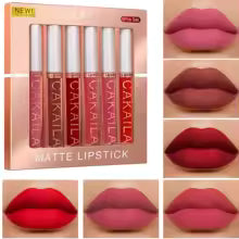 Cakaila Liquid Lipstick Kit – 6 Matte Colors, Long-Lasting and Waterproof