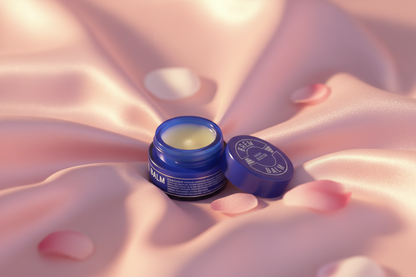 Bálsamo em tecido de seda com iluminação romântica