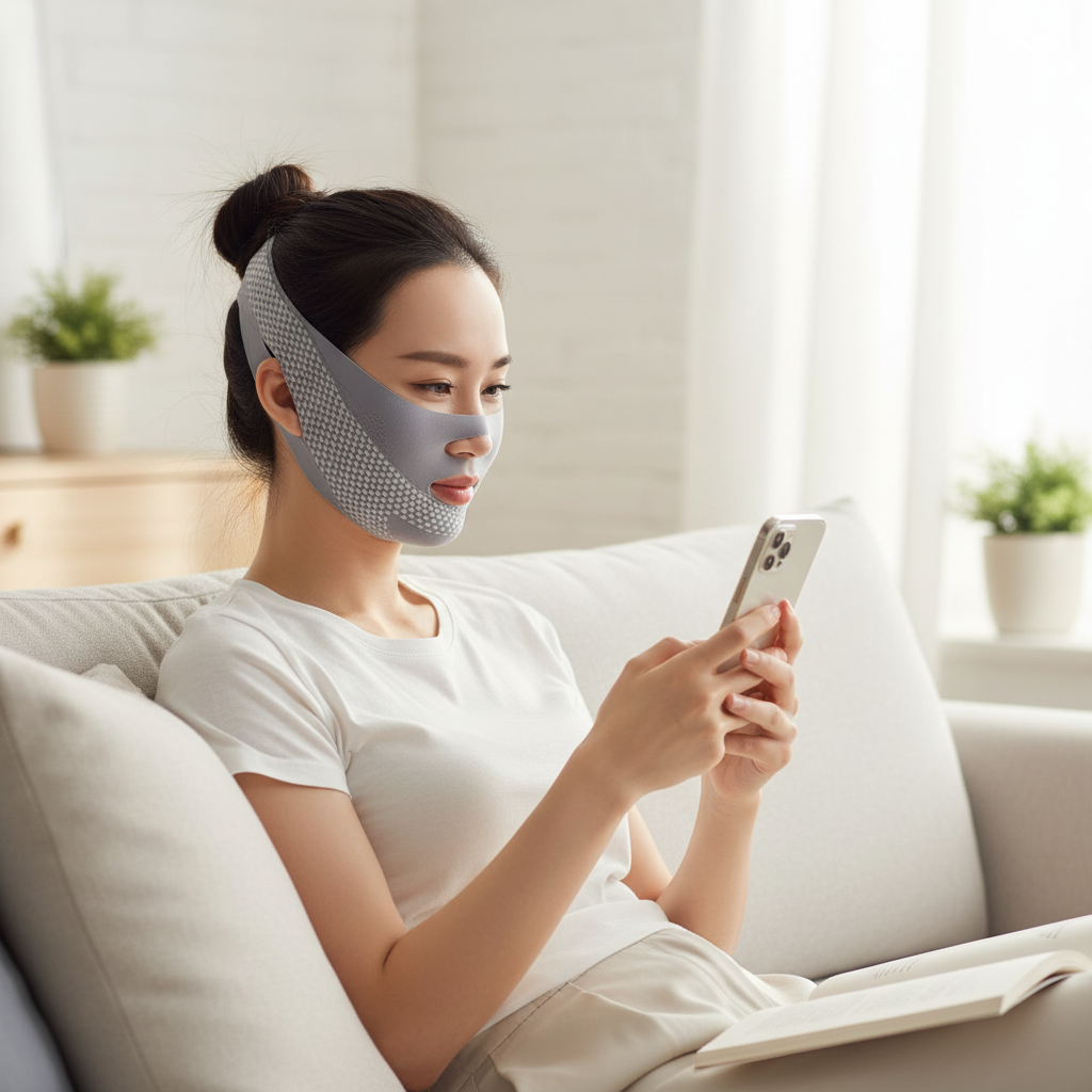 V-Shaper Facial Shaping Band – Reduces Double Chin and Defines Facial Contours