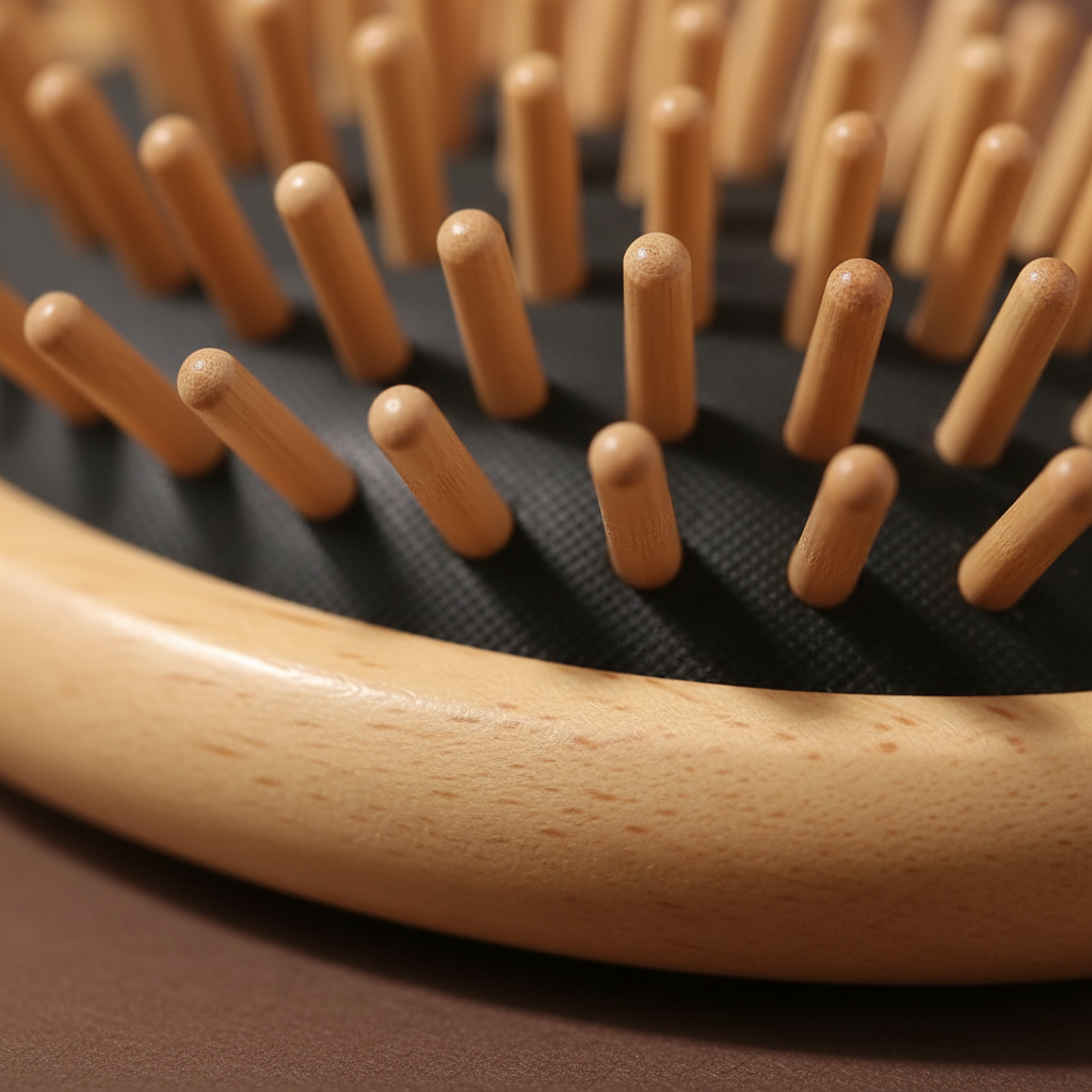 Bamboo Comb with Air Cushion – Anti-static, Detangling and Massaging 