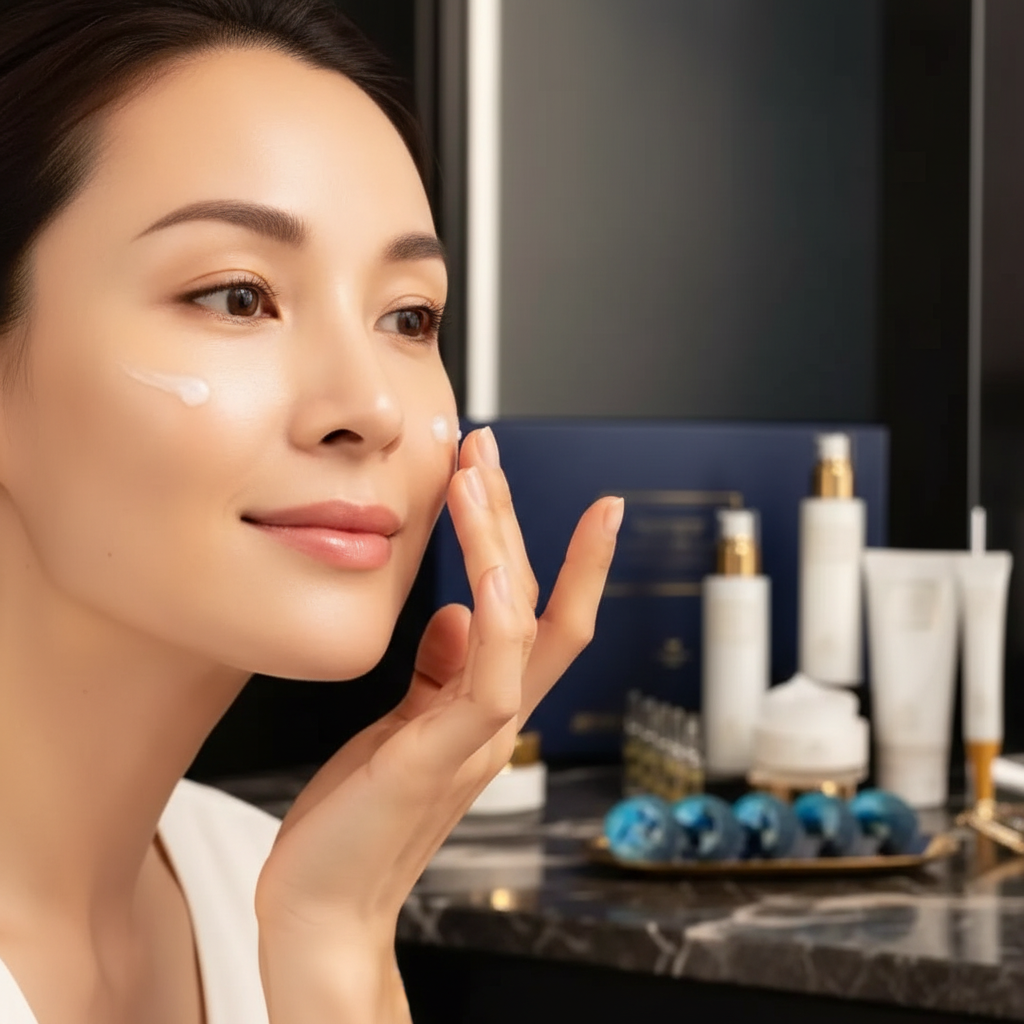 Skincare Kit with Caviar Essence – Brightening, Moisturizing and Anti-aging (15 pcs)