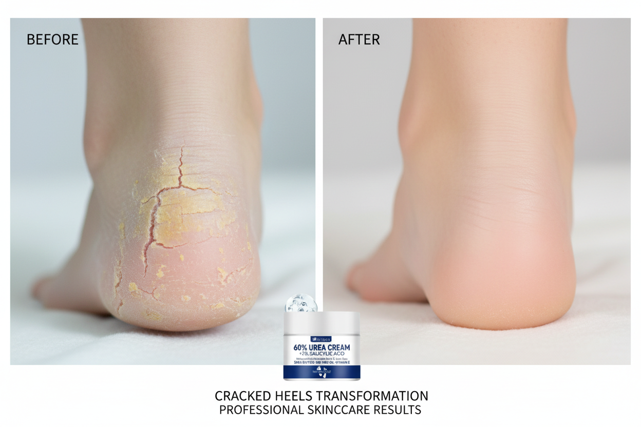 Antes e Depois - Transformação dos Calcanhares