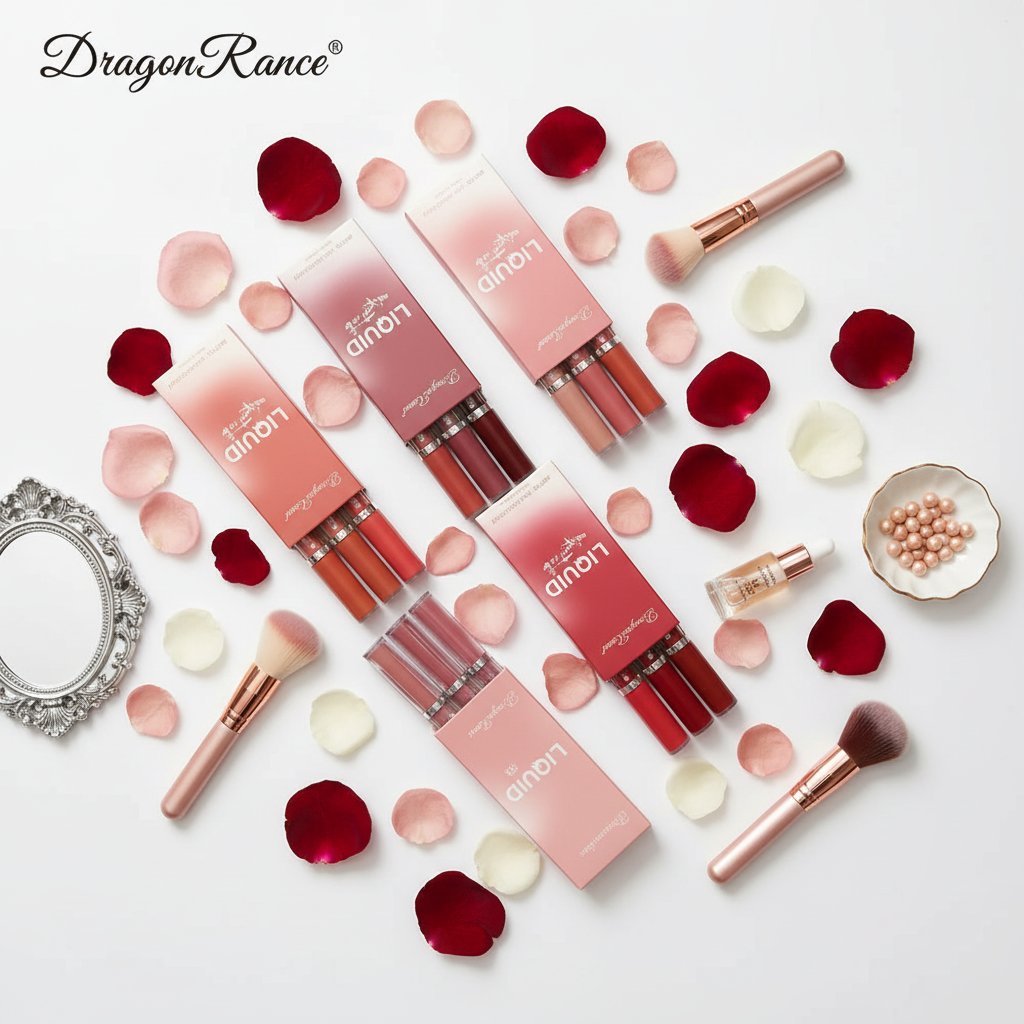 Matte Liquid Lipstick Kit – Long-Lasting, Korean Style, and Waterproof (3 pcs)