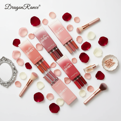 Matte Liquid Lipstick Kit – Long-Lasting, Korean Style, and Waterproof (3 pcs)