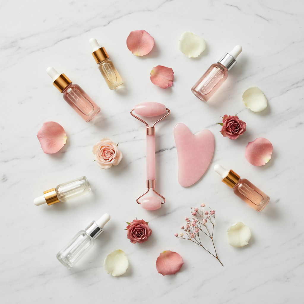 Rolo de Massagem Facial em Resina – Para Rosto, Pescoço e Área dos Olhos