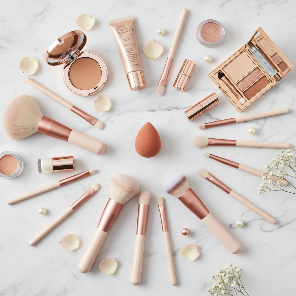 Kit Pincéis - Flat Lay Luxuoso