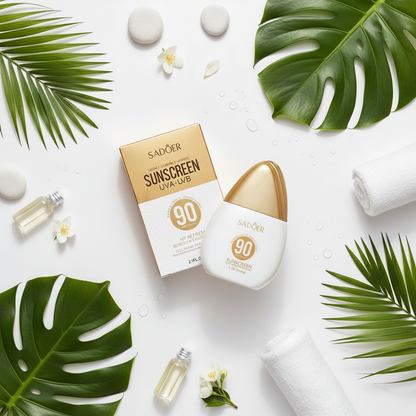 Sunscreen SPF 90+ for Face and Body – Refreshing, Non-Oily, and High UV Protection 