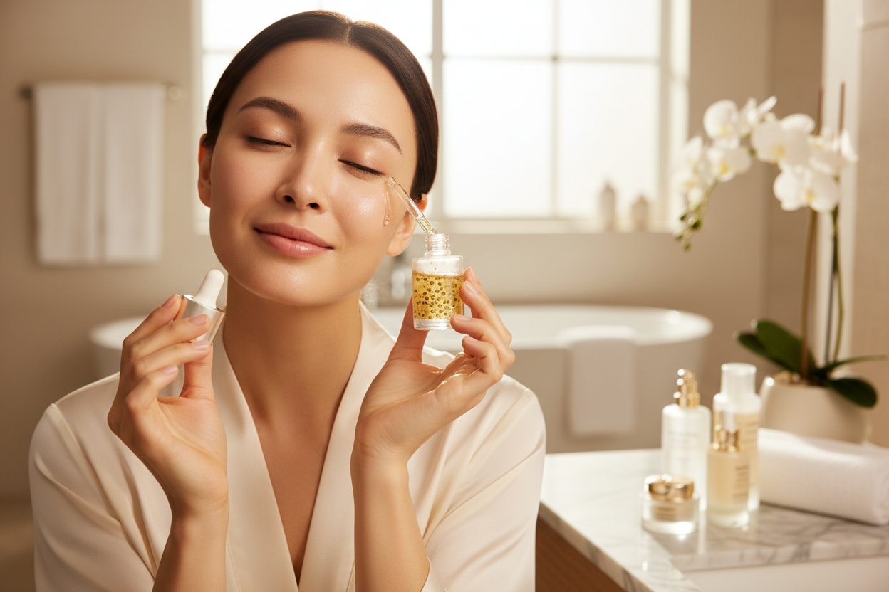 Kit Skincare Coreano - Aplicação