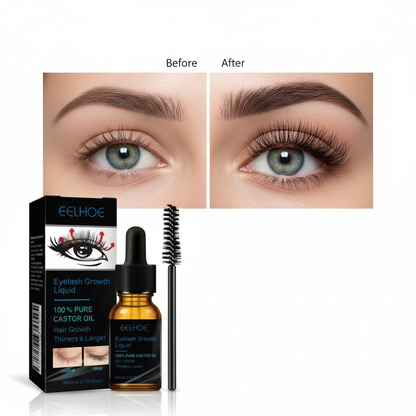 Growth Serum with Castor Oil – For Fuller, Stronger Eyebrows and Eyelashes