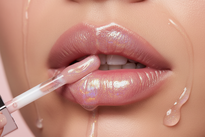 Aplicação do Fenty Beauty Lip Gloss Plumper