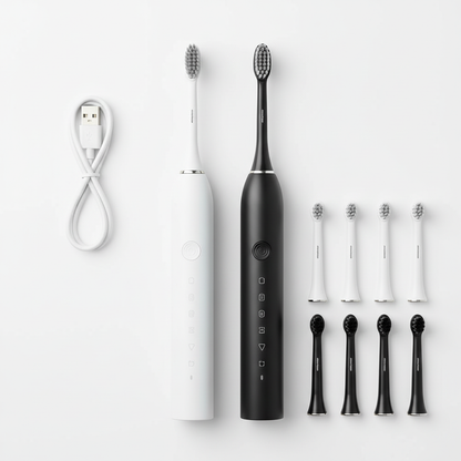 Ultrasonic Electric Toothbrush – 6 Modes, USB, Soft and Waterproof