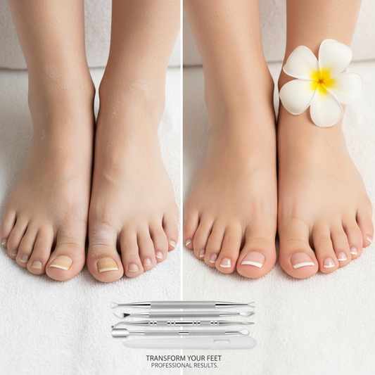 Kit de Pedicure Profissional 10 Peças – Ferramentas de Aço Inox com Estojo Portátil