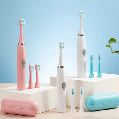 Adult Electric Toothbrush – Soft DuPont Bristles, IPX6 and Portable Battery