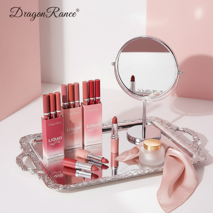 Matte Liquid Lipstick Kit – Long-Lasting, Korean Style, and Waterproof (3 pcs)