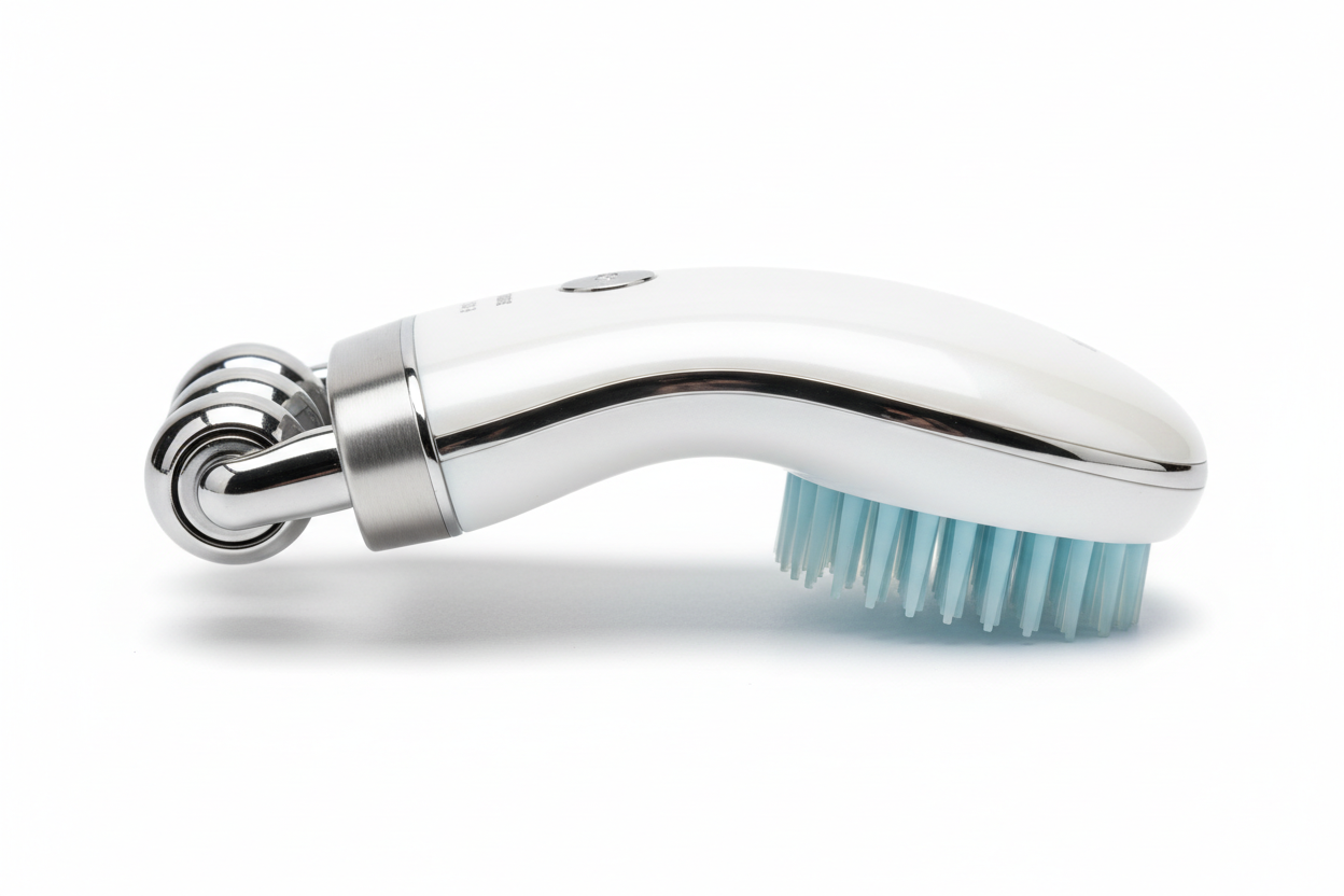 Massageador 2 em 1 - Vista Lateral