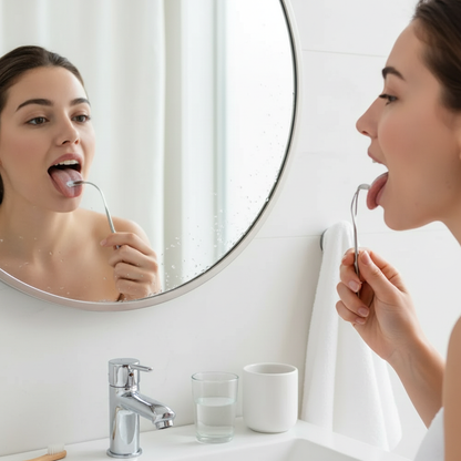 Stainless Steel Tongue Scraper – Premium Oral Hygiene (1 to 3 Units) 