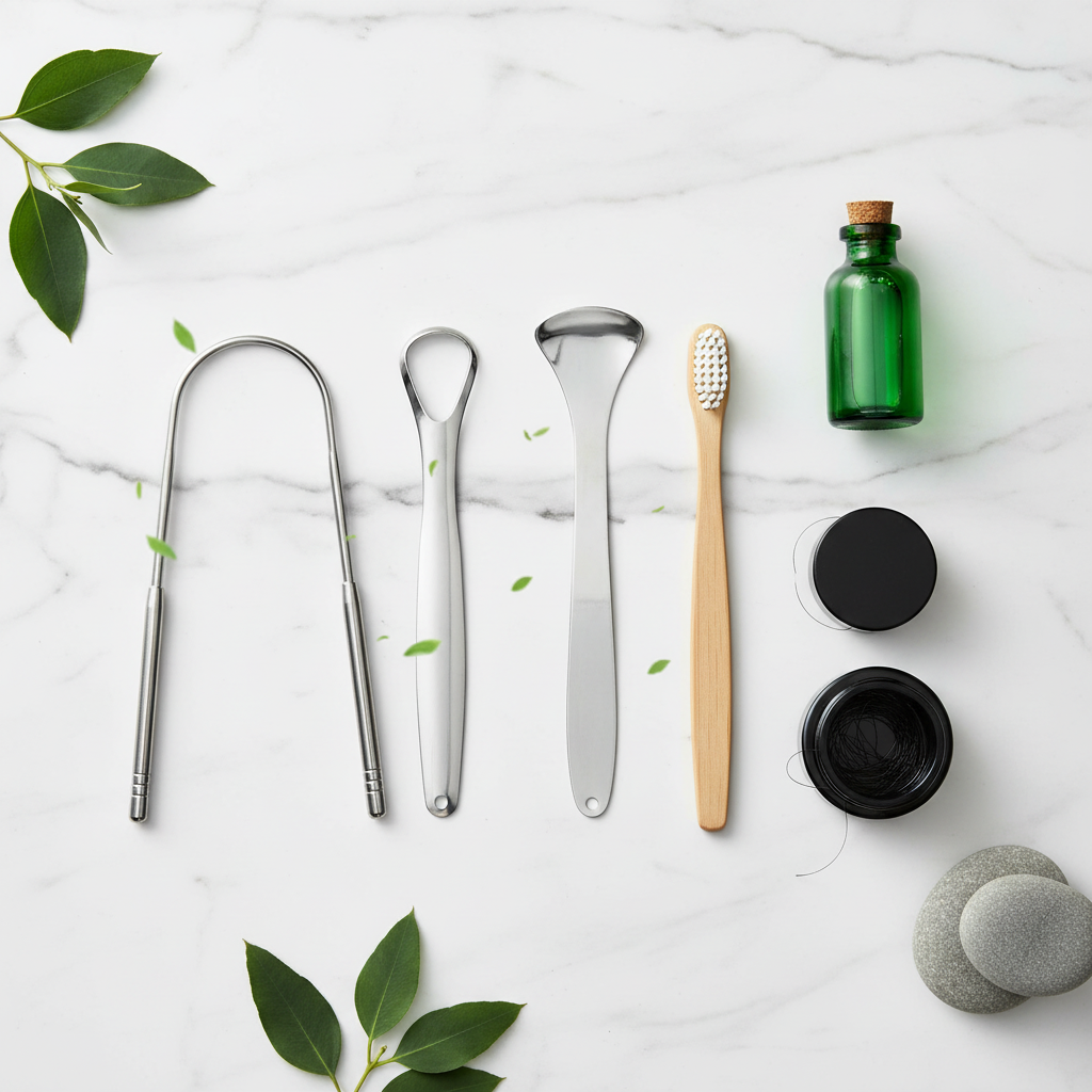 Stainless Steel Tongue Scraper – Premium Oral Hygiene (1 to 3 Units) 