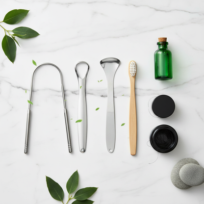 Stainless Steel Tongue Scraper – Premium Oral Hygiene (1 to 3 Units) 