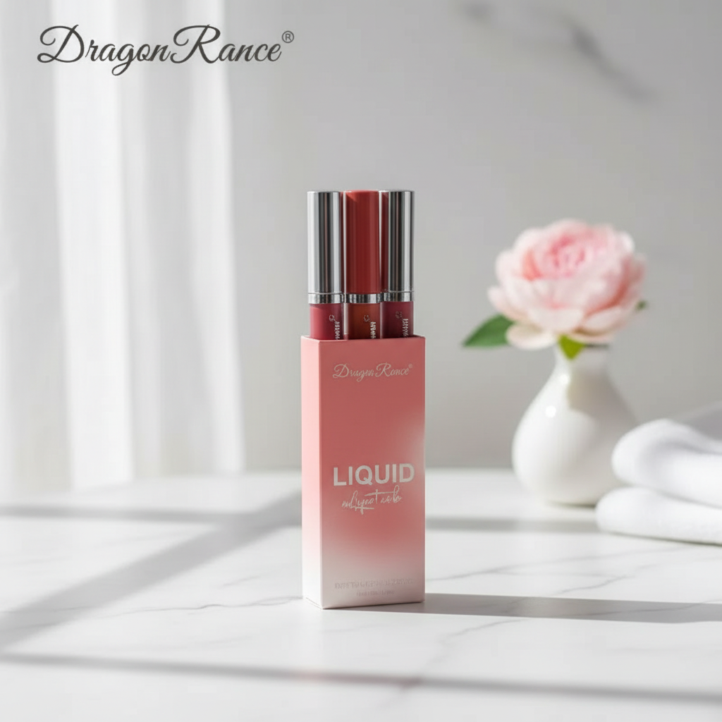 Matte Liquid Lipstick Kit – Long-Lasting, Korean Style, and Waterproof (3 pcs)