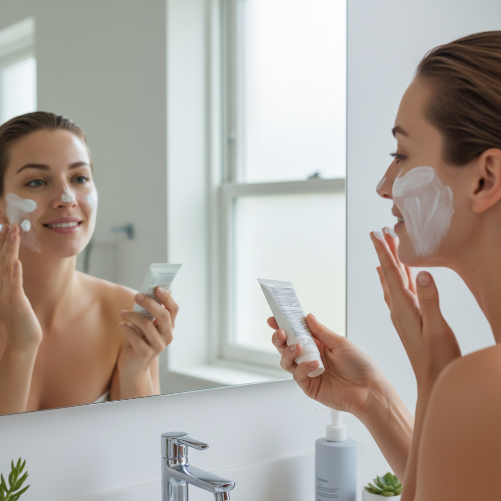 Protetor Solar - Aplicação no Rosto