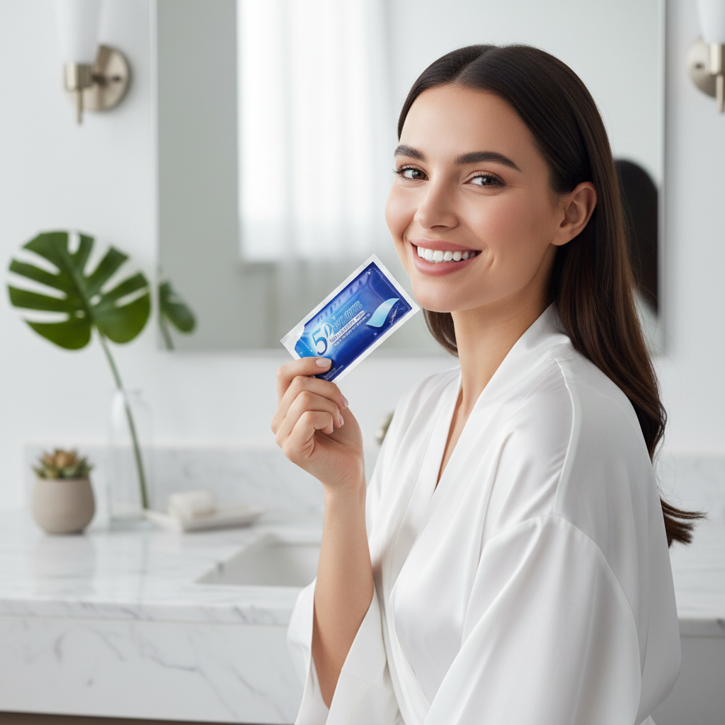 5D Whitening Strips – 7/14/21/28 Pairs to Remove Stains and Whiten Teeth at Home