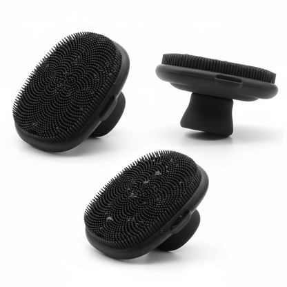 Silicone Facial Cleansing Brush – Handheld Scrubber for Men and Women 