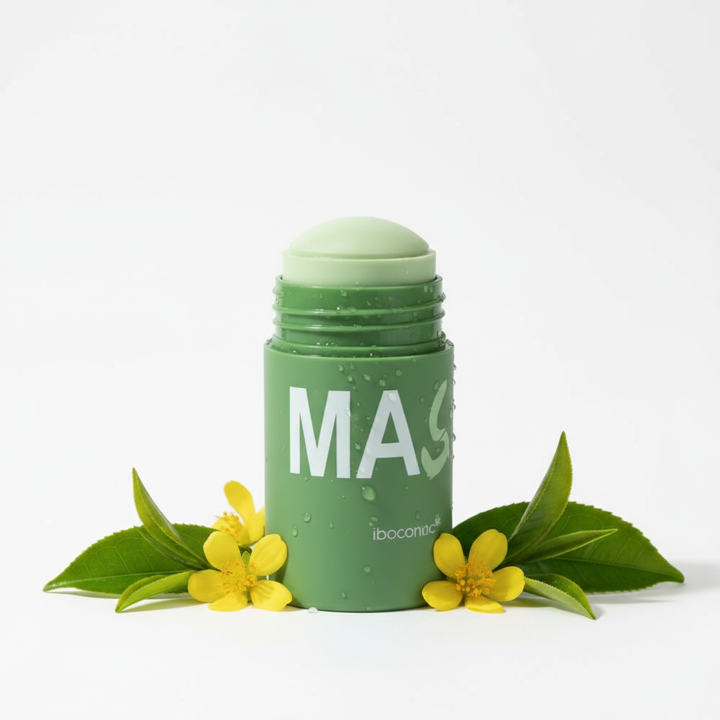 Green Tea Facial Cleansing Mask – 40g Stick for Open Pores and Blackhead Removal