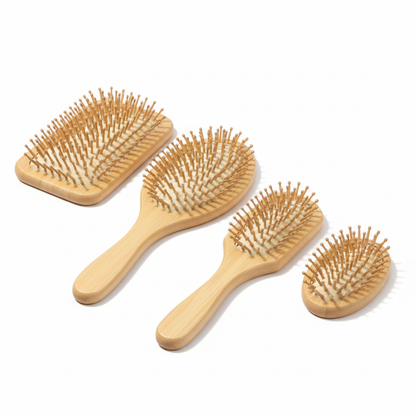 Bamboo Comb with Air Cushion – Anti-static, Detangling and Massaging 