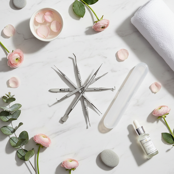 Kit de Pedicure Profissional 10 Peças – Ferramentas de Aço Inox com Estojo Portátil