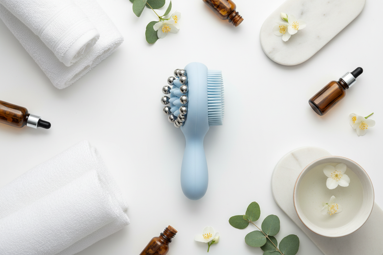 Massageador 2 em 1 - Flat Lay