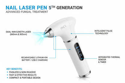 5th Generation Laser Nail Pen – Removes Fungus and Sterilizes with Long-Lasting Effect 
