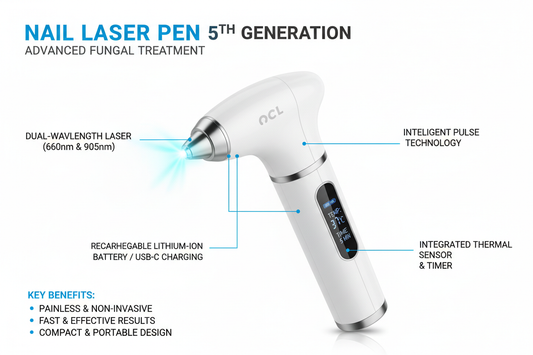 5th Generation Laser Nail Pen – Removes Fungus and Sterilizes with Long-Lasting Effect 