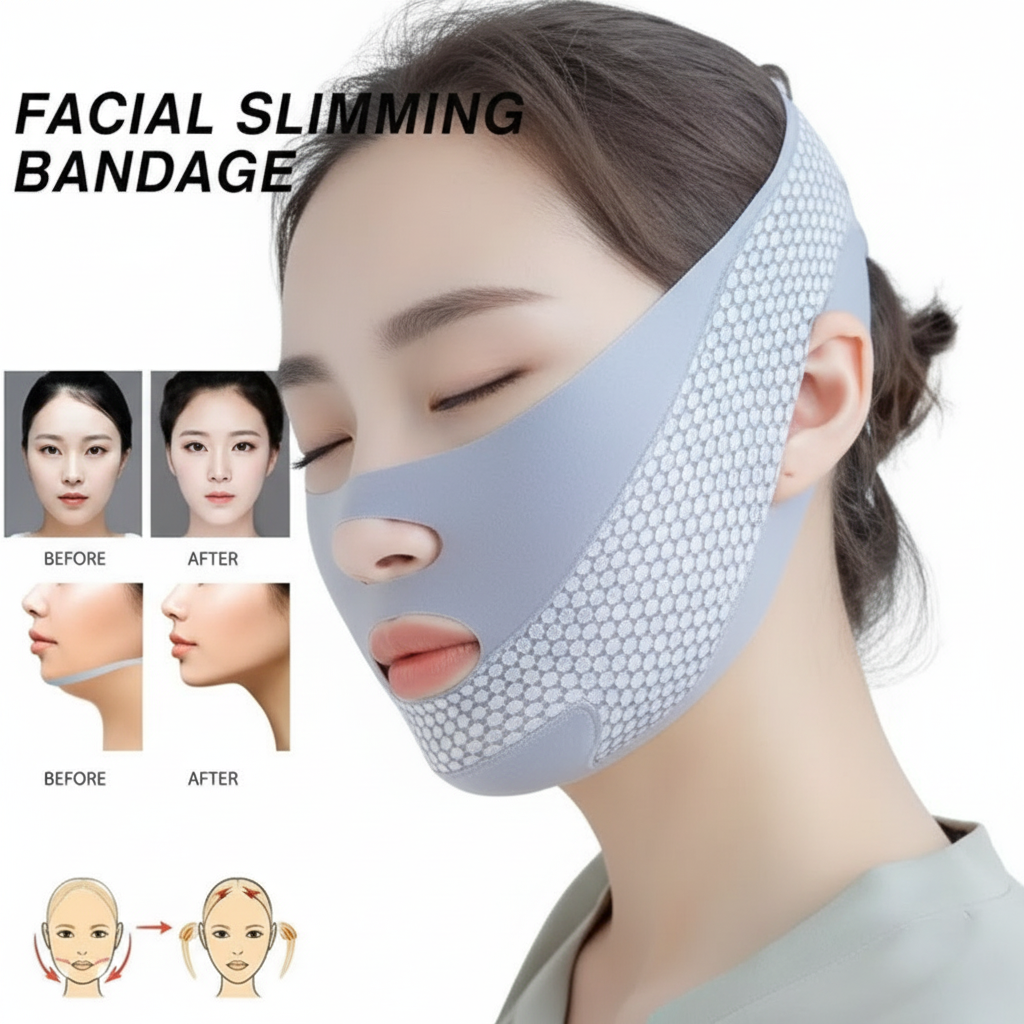 V-Shaper Facial Shaping Band – Reduces Double Chin and Defines Facial Contours