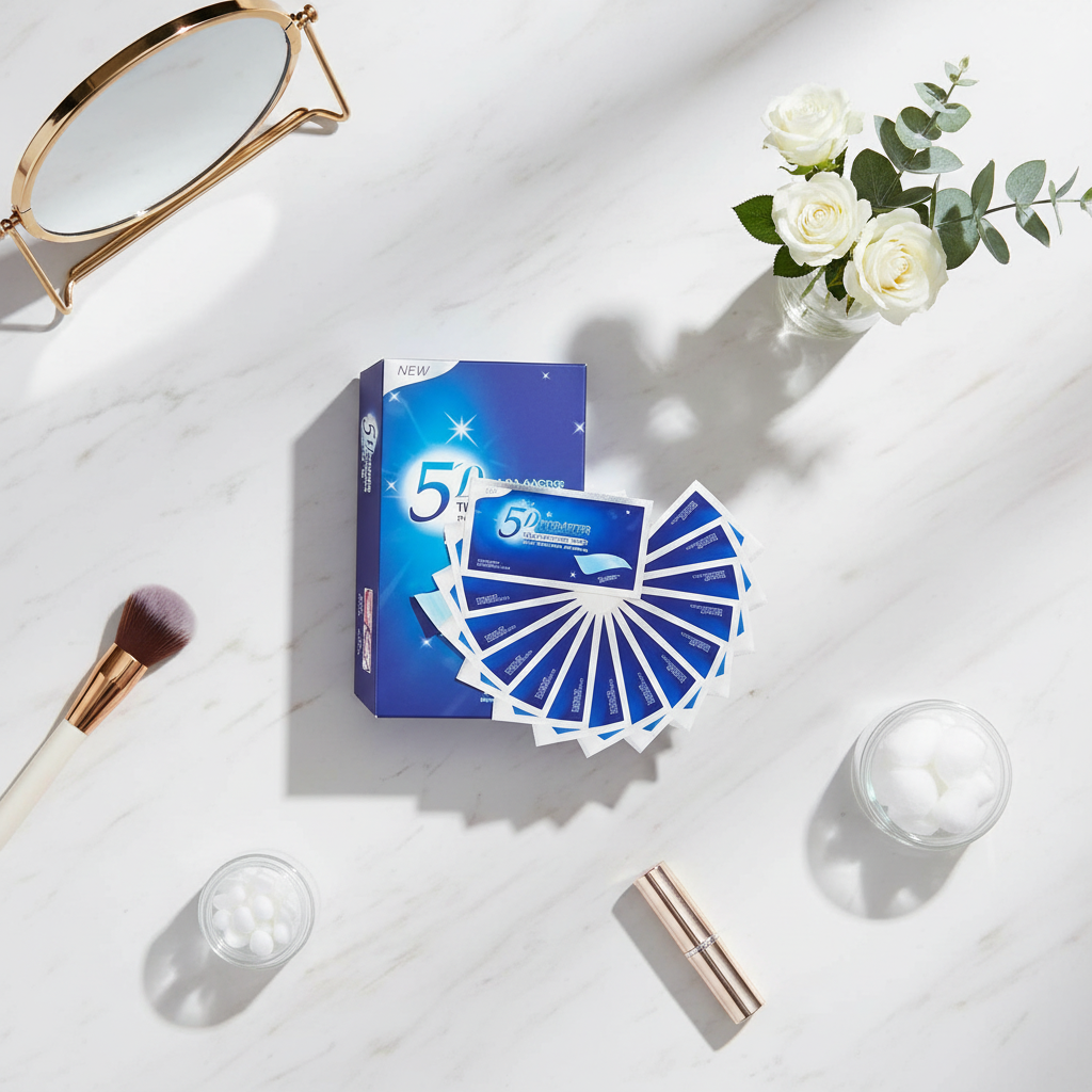 5D Whitening Strips – 7/14/21/28 Pairs to Remove Stains and Whiten Teeth at Home