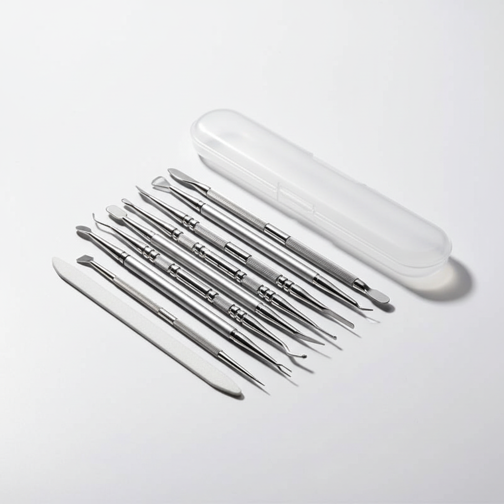 Professional 10-Piece Pedicure Kit – Stainless Steel Tools with Carrying Case