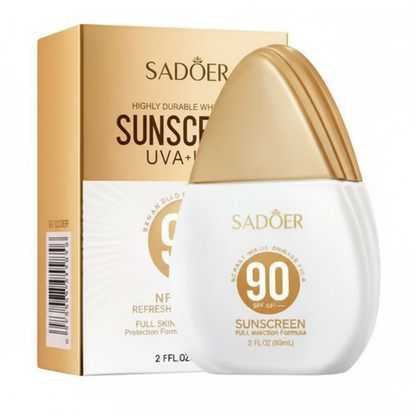 Sunscreen SPF 90+ for Face and Body – Refreshing, Non-Oily, and High UV Protection 