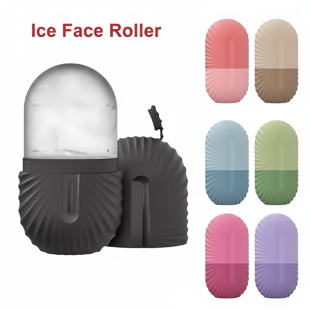 Silicone Ice Facial Roller – Reduces puffiness, tightens pores, and revitalizes skin.
