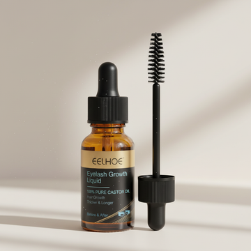 Sérum de Crescimento com Óleo de Rícino – Para Sobrancelhas e Cílios Mais Cheios e Fortes