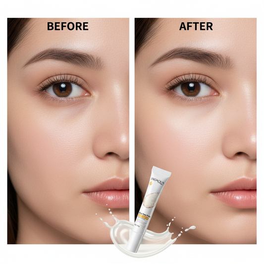 Bioaqua Creme Olhos - Antes e Depois