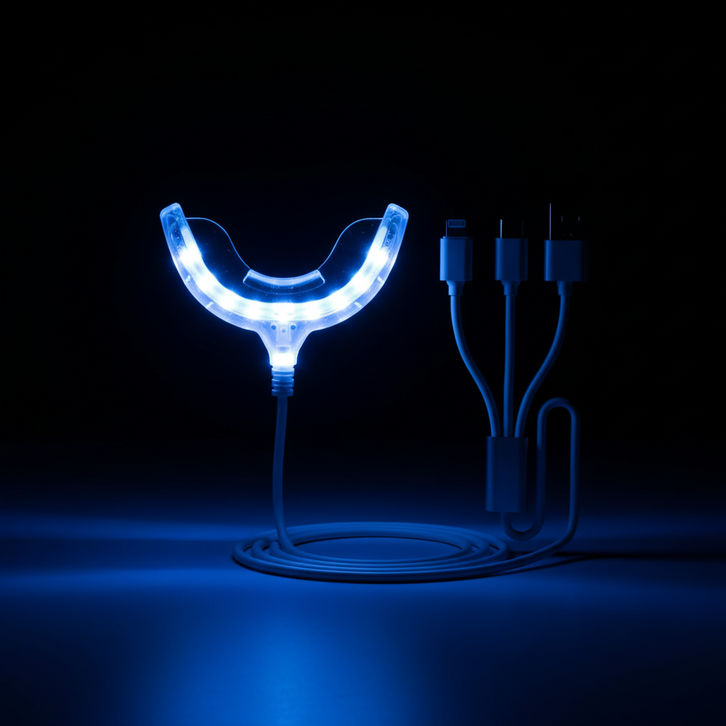 Luz LED Azul Dramática