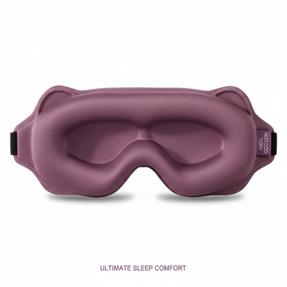 Máscara 3D roxa em destaque