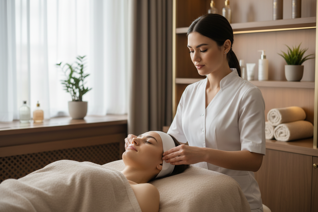 Tratamento profissional em spa